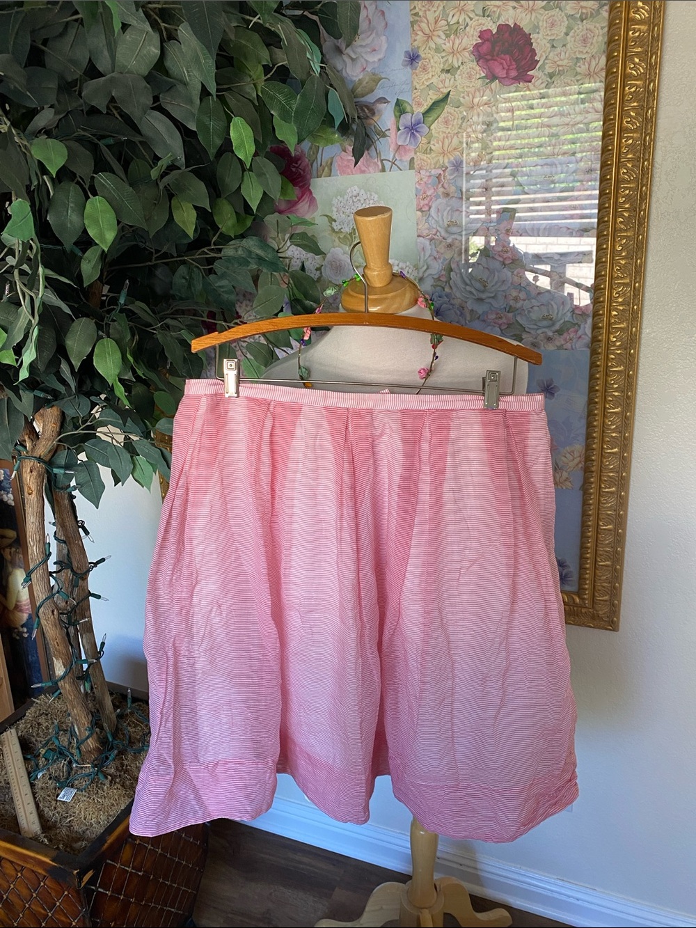 Talbots Pink Midi Skirt